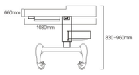 Table optique électrique motorisée de haute qualité pour optométrie ET-288L