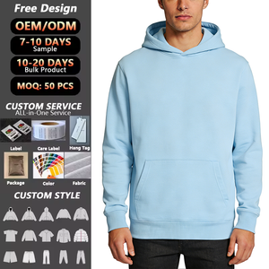 Sweat à capuche oversize pour homme de haute qualité, très vendu, style Kanye Tech, décontracté, en polyester, avec grande capuche, motif uni - Product Image 1