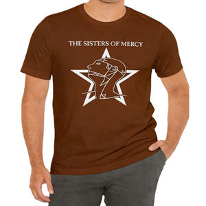 Camiseta gráfica para hombre de la banda de rock gótico The Sisters of Mercy, camiseta de manga corta de algodón con logotipo de estrella musical retro - Product Image 4