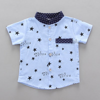 Vente en gros Ensemble de vêtements mode couronne mignon pour bébé garçon Ensemble de vêtements été 2 pièces chemise pour enfants