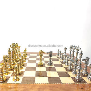 Jeu d'échecs en vrac metalWood échiquier de luxe jeu d'échecs