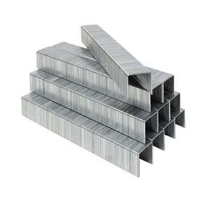 Clous agrafes en acier N17 au meilleur prix, calibre 16, couronne moyenne 7/16, zingués <span class=keywords><strong>pour</strong></span> la construction en bois et <span class=keywords><strong>les</strong></span> meubles - Product Image 1