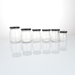 100ml Classic <b>Camping</b> Clear Empty Glass <b>Storage</b> Bottles Jars Leak Resistant Plastic Lid for Ice Cream Pudding Milk Honey Yogurt - Product Image 6