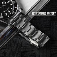 Montre mécanique pour homme en acier inoxydable avec aiguilles lumineuses, bracelet de 20 mm, style business, résistante à l'eau