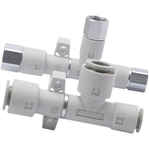 Generador de Vacío Tubular Neumático de Alta Vaciación y Alto Flujo Serie ZH con Tubo Roscado de Alta Potencia de Succión para Vacío - Product Image 1