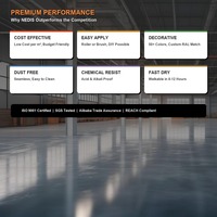 Peinture époxy pour sols, transparente comme du cristal, résistante à l'usure, pour bois, garage, usine, atelier, béton