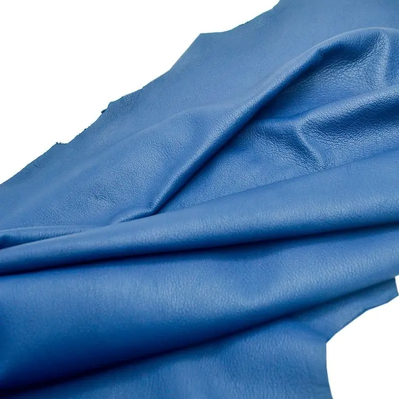 Di alta Qualità di Capra battuta In Pelle di colore blu scuro per i guanti