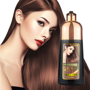 MOKERU all'ingrosso Oem tinture per capelli colore nero Ginseng pianta a base di erbe colore dei capelli Shampoo di alta qualità senza bastone per capelli cuoio capelluto colorante Shampoo - Product Image 5