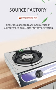 Équipement de cuisine Table de cuisson à gaz à 2 brûleurs avec allumage automatique Cuisinière à gaz en acier inoxydable pour la cuisine domestique - Product Image 3