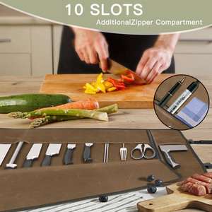 Free sample Knife <b>Bag</b> Durable Chef <b>Backpack</b> For Kitchen <b>Tools</b> Chef Knife <b>Bag</b> Pockets Chef <b>Bag</b> Water Resistant Nylon - Product Image 4