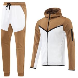 Customized 100 Cotton Baggy <b>Fleece</b> Oversized Hoodie Jogger Set Men 2-Piece Sweatsuit Winter High Quality Blank - Product Image 4
