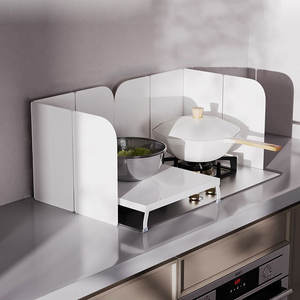 Déflecteur d'éclaboussures d'huile de cuisine en métal pliant cuisson friture protecteur bouclier anti-éclaboussures panneaux anti-éclaboussures <span class=keywords><strong>plaque</strong></span> de cuisinière à <span class=keywords><strong>gaz</strong></span> - Product Image 4
