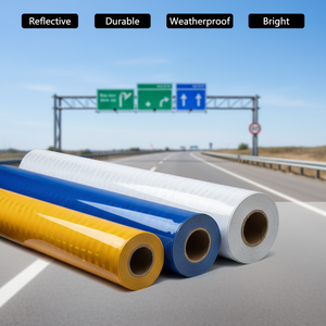 Material Reciclable de Protección Ambiental, Película Reflectante para Carreteras, Lámina de Tráfico PET - Product Image 1
