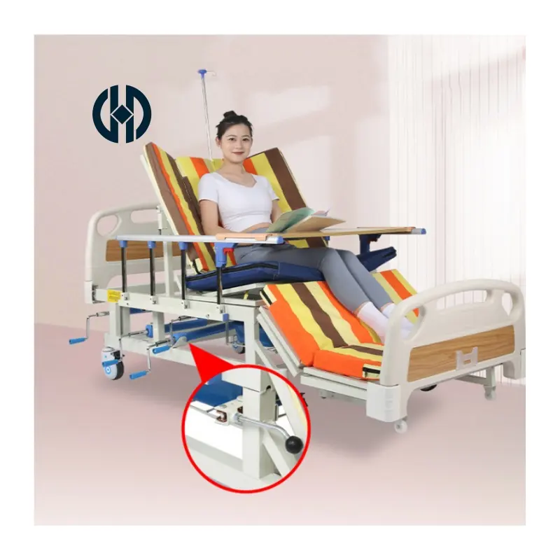 Nursing Care Patient Multifunctional Full Curved Home Care Adult Nursing Medical Bed