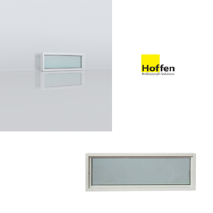 หน้าต่างกระจก uPVC Hoffen ขนาด 120x40 แบบคงที่ กันเสียง กันน้ำ ป้องกันความร้อน สำหรับอาคาร - Product Image 3