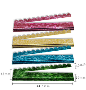 Mahjong américain de luxe personnalisable de 17,5 pouces en acrylique multicolore avec supports et pousseurs magnétiques, idéal pour la famille - Product Image 2