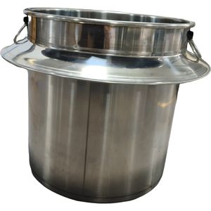 VICTORY KITCHEN Marmite à nouilles moderne en acier inoxydable écologique avec couvercle, compatible gaz, usage commercial, passe au lave-vaisselle - Product Image 1