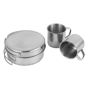 Wholesale 8-Piece Outdoor Cookware Kit Including <b>Pot</b> Saucepan Cup Camping Cooking <b>Set</b> for Hiking Fishing Picnic - Product Image 6