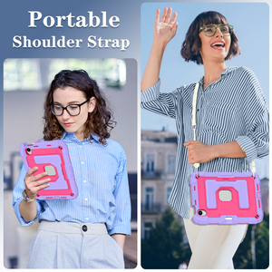 Kickstand Tablet Covers Fundas para <span class=keywords><strong>iPad</strong></span> <span class=keywords><strong>Mini</strong></span> 7 6 Generación 8,3 Pulgadas Heavy Duty Portable Shoulder Strap Back Covers - Product Image 6
