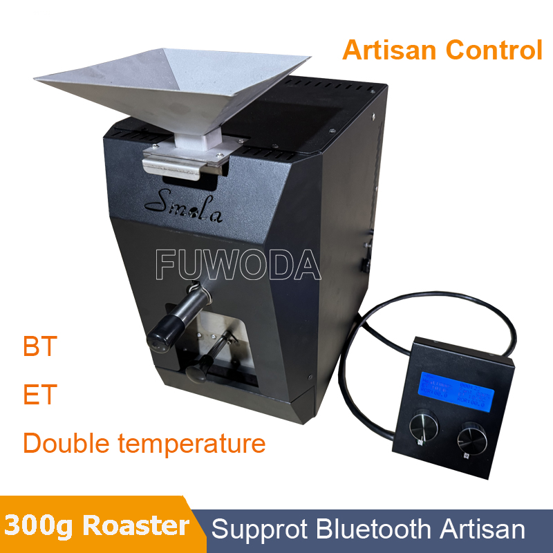 小型500g業務用コーヒー豆焙煎機 電動ドラムロースター ステンレス製