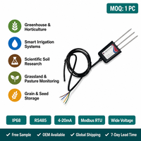 Capteur de température et d'humidité du sol en gros |   DC 4,5-30V |   Sonde en acier inoxydable anti-corrosion |   RS485 (Modbus) |   Personnalisable