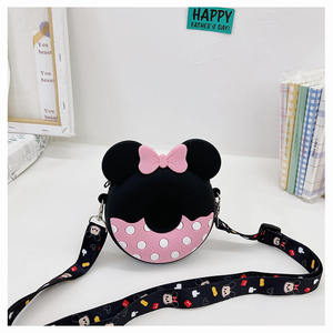 Милая круглая сумка через плечо с мультяшным пончиком для девочек - Product Image 6