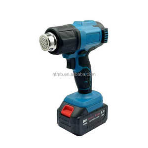 <span class=keywords><strong>Pistola</strong></span> de Aire Caliente Inalámbrica Recargable de 18V-21V con Pantalla Digital 50-550 50-250L/min para Envoltura Termoencogible y Manualidades - Product Image 5