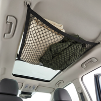 Filet de rangement de toit réglable JIARUI D1 en nylon et élasthanne, 8 à 11 compartiments, pour SUV et Jeeps, optimise l'espace intérieur du toit