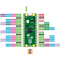 Placa DE DESARROLLO Raspberry Pi Pico 2 RP2350 520 KB en chip SRAM 2,4 GHz 802.11n LAN inalámbrica UART SPI I2C PWM ADC Original Pico2