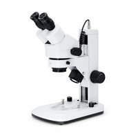 Stereo Zoom Biological Microscope Manual Focus Digital Camera Laboratory
