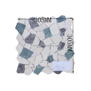 Azulejo de piscina de mosaico de guijarros de mármol Natural mixto para jardín al aire libre Azulejos de suelo de guijarros mixtos para jardines y piscinas - Product Image 3
