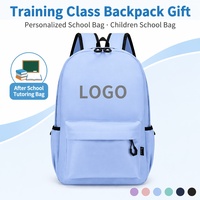 Mochila Escolar con Logotipo Personalizado, Tela Oxford Transpirable, Bolsa para Niños de Primaria y Secundaria, para Clases de Entrenamiento, Tutorías, Regalo