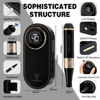 Machine à percer les ongles à grande vitesse Efile 40000 tr/min, perceuse à ongles rechargeable pour manucure, lime à ongles électrique pour la maison et le salon
