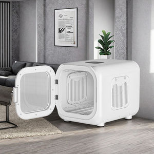 صندوق تجفيف شعر الحيوانات الأليفة الأوتوماتيكي بالكامل من اليابان، منخفض الضوضاء، مصنوع من البلاستيك، للكلاب والحيوانات الأليفة الصغيرة، للتنظيف والاستحمام - Product Image 1