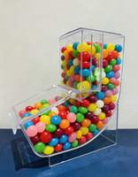 ECOBOX Bacs de présentation en vrac pour fruits secs, bonbons, noix, céréales, bonbons gélifiés – Bacs alimentaires en plastique à piocher et mélanger pour les magasins
