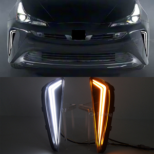 Para Toyota <span class=keywords><strong>Prius</strong></span> 2019 2020 2021 <span class=keywords><strong>2022</strong></span> 2023, Luz LED Diurna Blanca DRL con Cubierta de Luz Antiniebla e Intermitente Amarilla - Product Image 6
