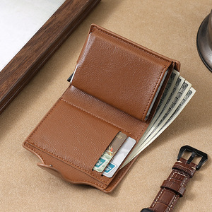 <b>RFID</b>-Blocking <b>Wallet</b> with Metal Clasp – PU Leather Bifold Purse <b>for</b> <b>Men</b> & Women, Multi-Card Slots & Coin Pocket - Product Image 3