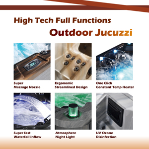 Europa Paare 2-Personen Weiß Acryl Whirlpool Dreieck Ozon Haus Massage <span class=keywords><strong>2.</strong></span> Generation Ecke Whirlpool Badewannen für den Innenbereich - Product Image 6