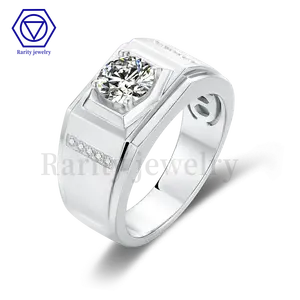 Rarity 2023 New Style High Quality Man Rings Silver 925 Engagement Wedding Ring Sterling Silver Moissanite Ring