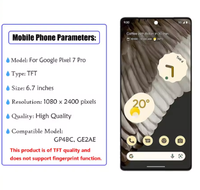 Écran TFT avec châssis pour Google Pixel 7, 7 Pro, 7A (GP4BC, GE2AE)