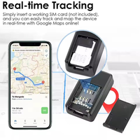 GF-07 Mini Rastreador GPS LBS 2G Magnético, Impermeable y Portátil para Autos, Motos, Bicicletas y Seguimiento de Activos Personales, Antipérdida