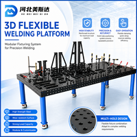 Table de soudage flexible 3D D28, plateau en fonte/acier nitridé, taille personnalisée pour la fabrication de structures en acier