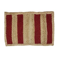 Günstiger Wiederverwendbarer Handgeflochtener Jute-Teppich Rutschfeste Bodenmatte Teppichläufer für Zuhause Bad Küche Outdoor Camping Picknick Maßanfertigung