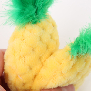 Venta al por mayor de piña para tirar juguete de <span class=keywords><strong>catnip</strong></span>-gato de juguete de felpa - Product Image 6