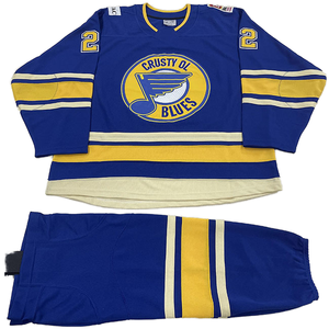 Ventes chaudes, ensembles d'uniformes de hockey sur glace personnalisés, service OEM, sublimation, respirant, logo personnalisé, numéro, unisexe, 100% polyester - Product Image 1