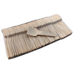 ملعقة خشبية صغيرة قابلة للتحلل الحيوي مقاس 70 مم للاستخدام مرة واحدة بسطح أملس ومصقول للآيس كريم والتخييم - Product Image 4