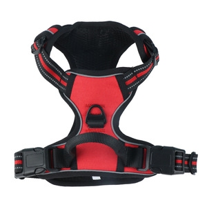 Explosion-Proof Eco-friendly Vest Style Reflective Nylon Pet <strong>Harness</strong> for Large <strong>Dogs</strong> Solid Pattern Ribbon Leash Set for - Product Image 6