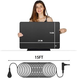 Tappetino di messa a terra conduttivo in carbonio con cavo, base in gomma antiscivolo, portatile per uso interno su scrivania/pavimento - Product Image 5