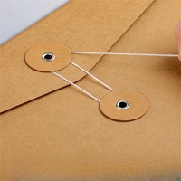 Sac de documents en papier kraft personnalisable grande capacité enveloppe de fichier épaissie fournitures de bureau stockage de contrats de données livraison gratuite