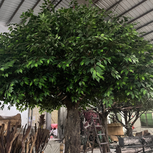 Tùy Chỉnh Tự Làm Hình Dạng Trông Tự Nhiên Banyan Cây Nhân Tạo Giả <span class=keywords><strong>Ficus</strong></span> 13ft 14ft Lớn Trang Trí Lớn Nhân Tạo Banyan Cây - Product Image 2